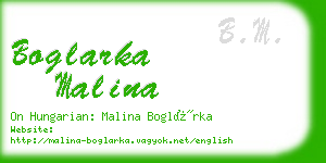 boglarka malina business card